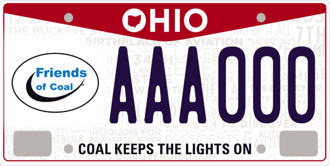 Ohio Friends of oal License Plate
